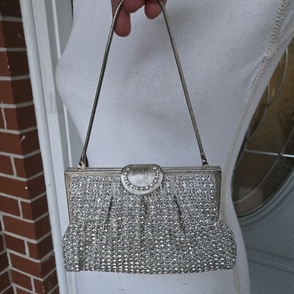 Vintage Crystal Beaded Bag - Picture 2 of 11